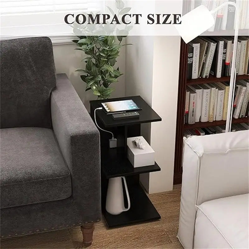 Table with USB Ports and Outlets 16