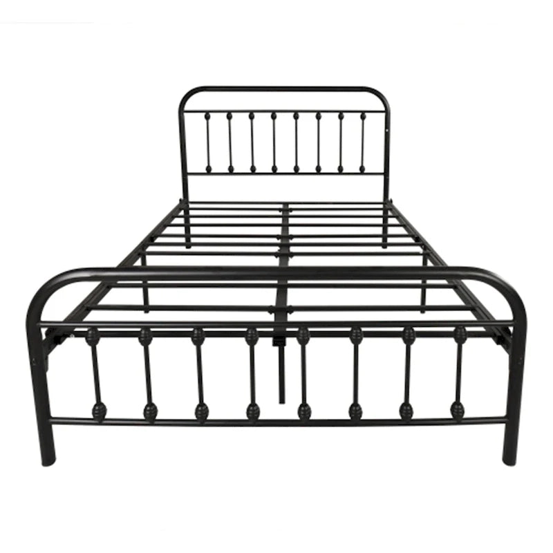 FULL Metal Platform Bed Frame with Headboard 3
