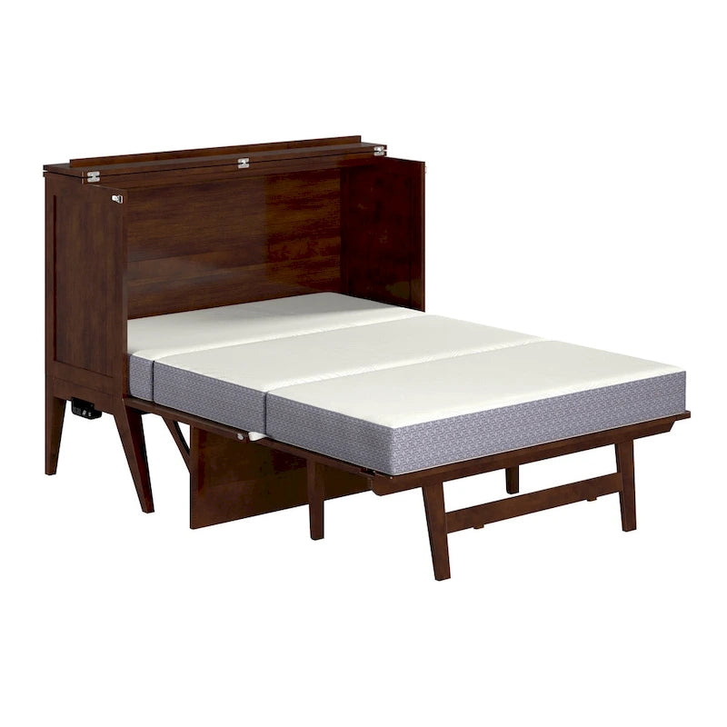 Letto a scomparsa Northampton Full Murphy con scrivania in noce 13