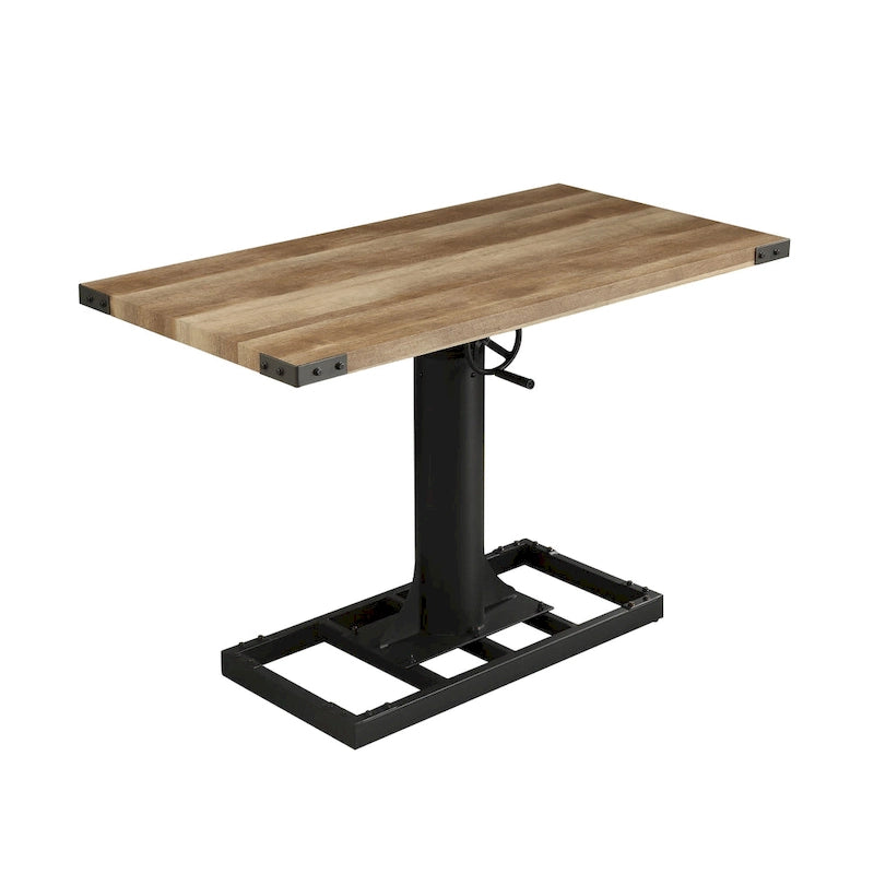 Furniture of America Kic Industrial Black 49-in Adjustable Standing Desk 5