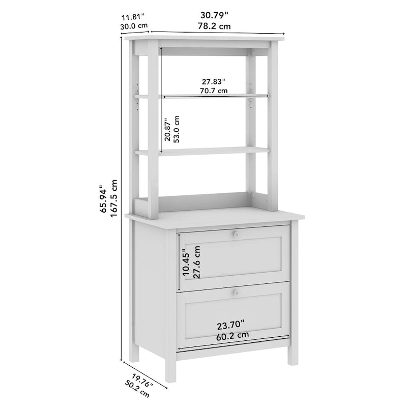 Mayfield Bookcase with Drawers by Bush Furniture 11