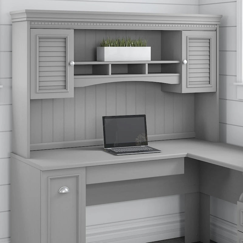 Fairview 60W Hutch for L Shaped Desk by Bush Furniture 19