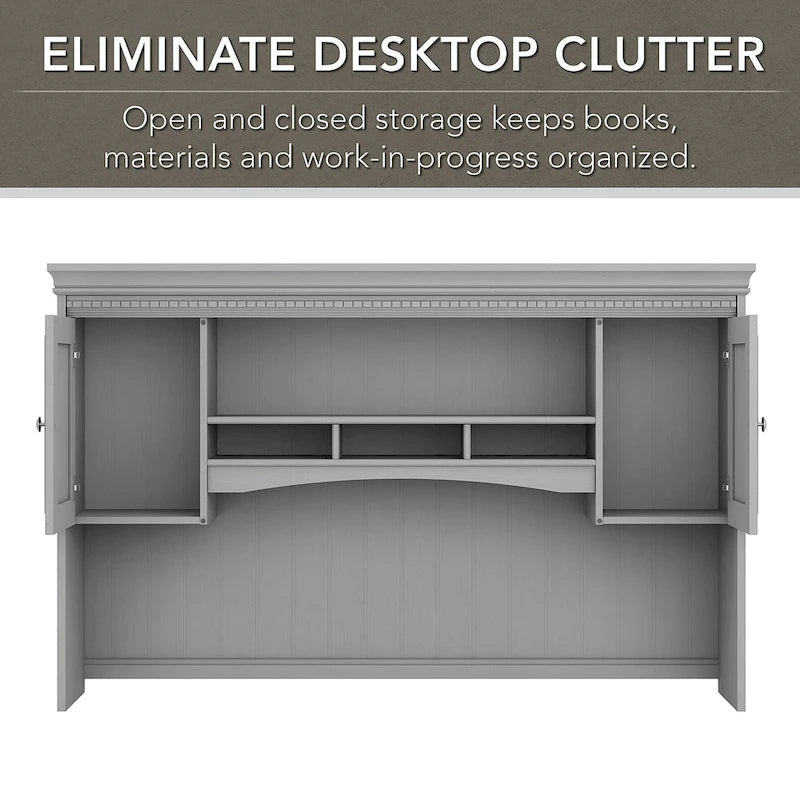 Fairview 60W Hutch for L Shaped Desk by Bush Furniture 7