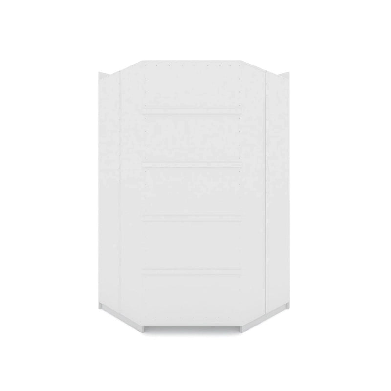 Mulberry 2.0 Modern Corner Wardrobe w/ 2 Hanging Rods 6