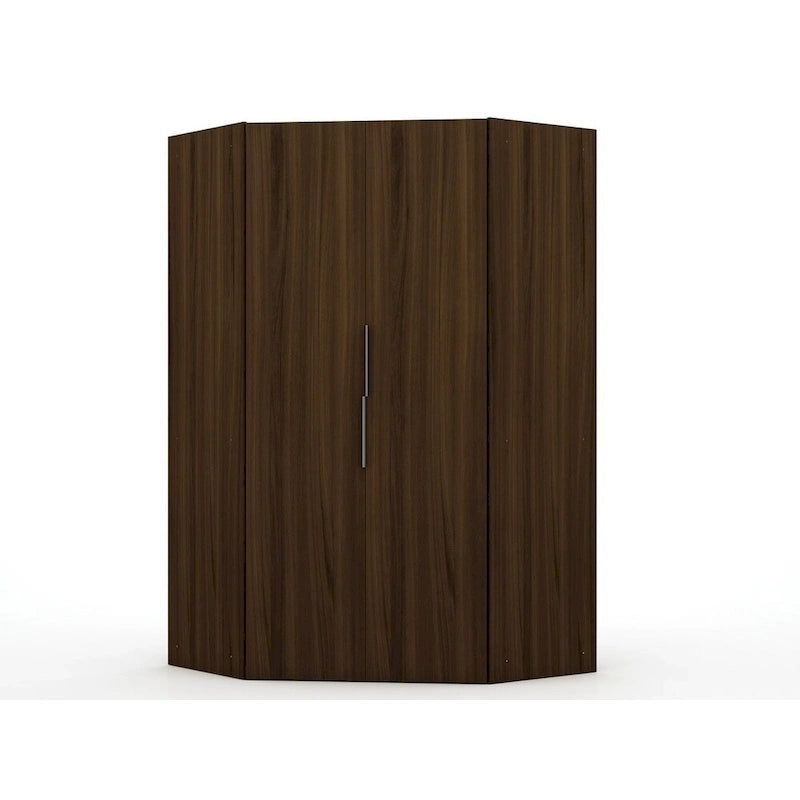 Mulberry 2.0 Modern Corner Wardrobe w/ 2 Hanging Rods 22