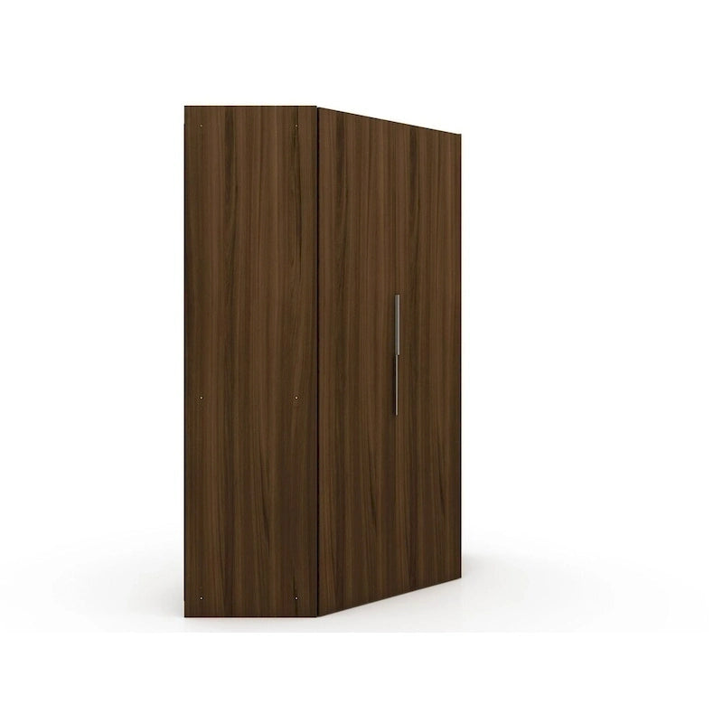 Mulberry 2.0 Modern Corner Wardrobe w/ 2 Hanging Rods 25