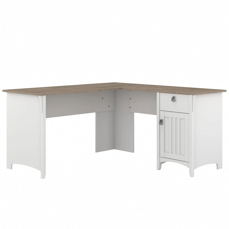 Bush Furniture Salinas 60W L Shaped Desk with Drawers and Storage 18
