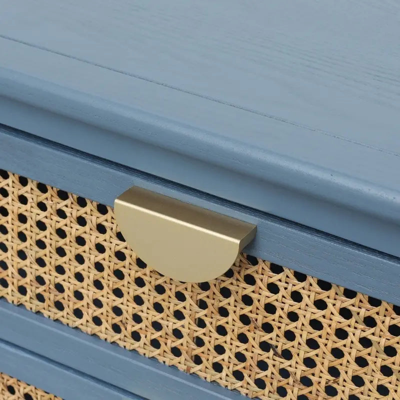 Nightstands with 2 drawers, rattan nightstands, drawers and shelves 13