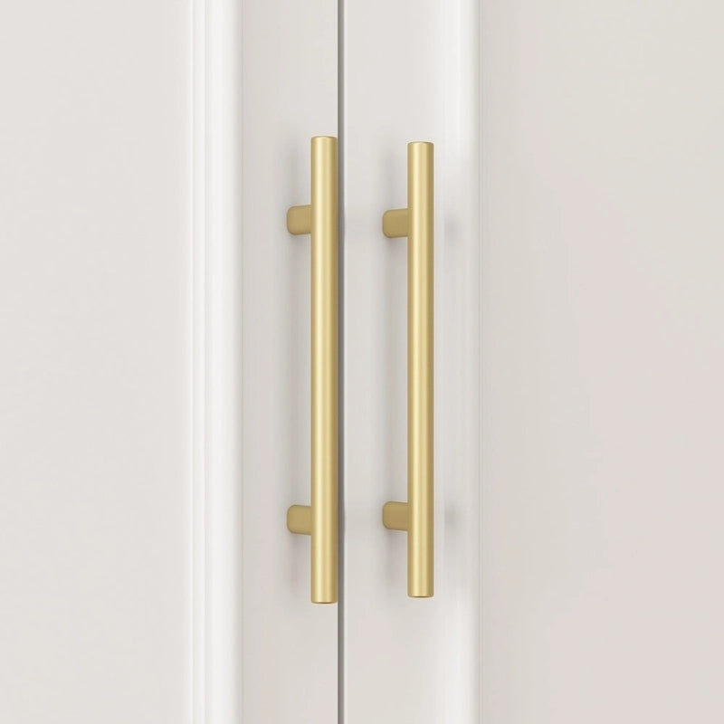 74.8H Large Modular Wardrobe Cloest Armoire Cabinet Glass Door 23