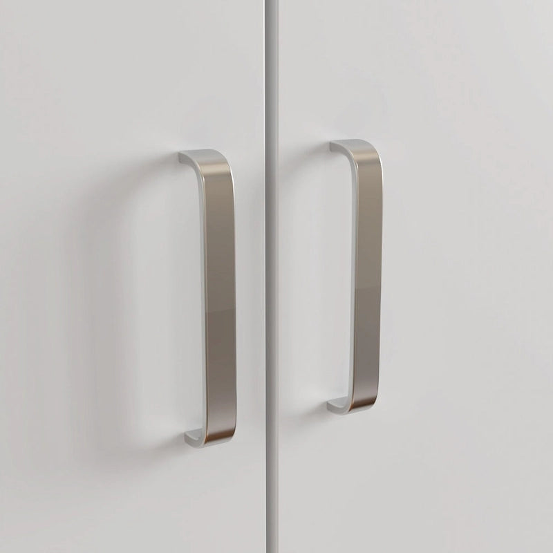 2-Door Wardrobe Armoires Freestanding Bedroom Armoire with Hanging Rod 12