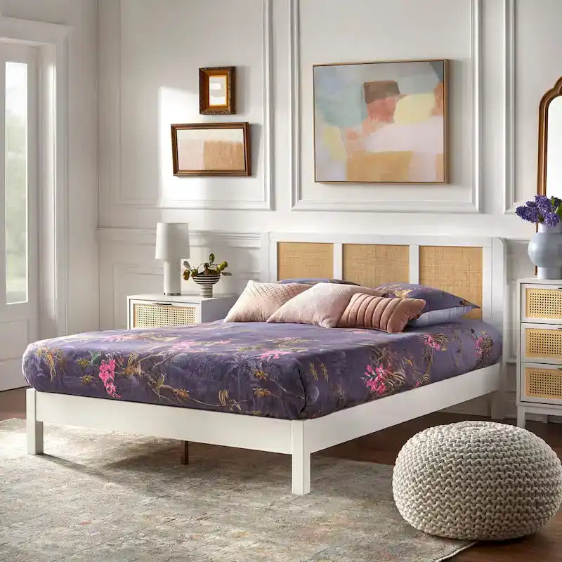 Lifestorey Larkin Mid-Century Queen Platform Bed 10