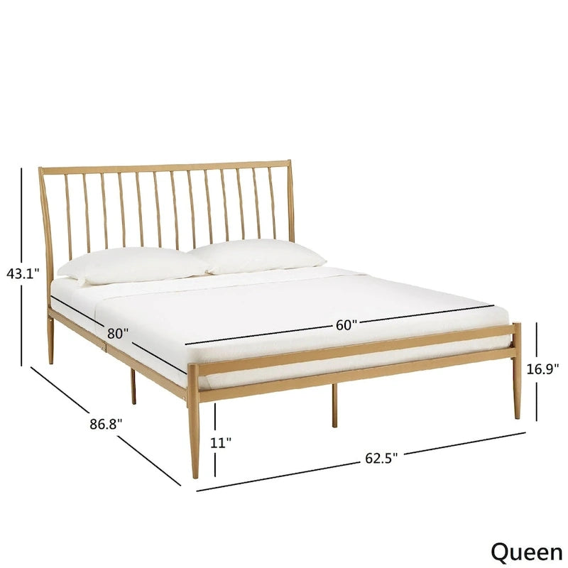 Parkcrest Gold Metal Bed by iNSPIRE Q Bold 14