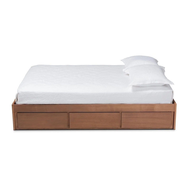 Wren Modern and Contemporary 3-Drawer Platform Storage Bed Frame 4
