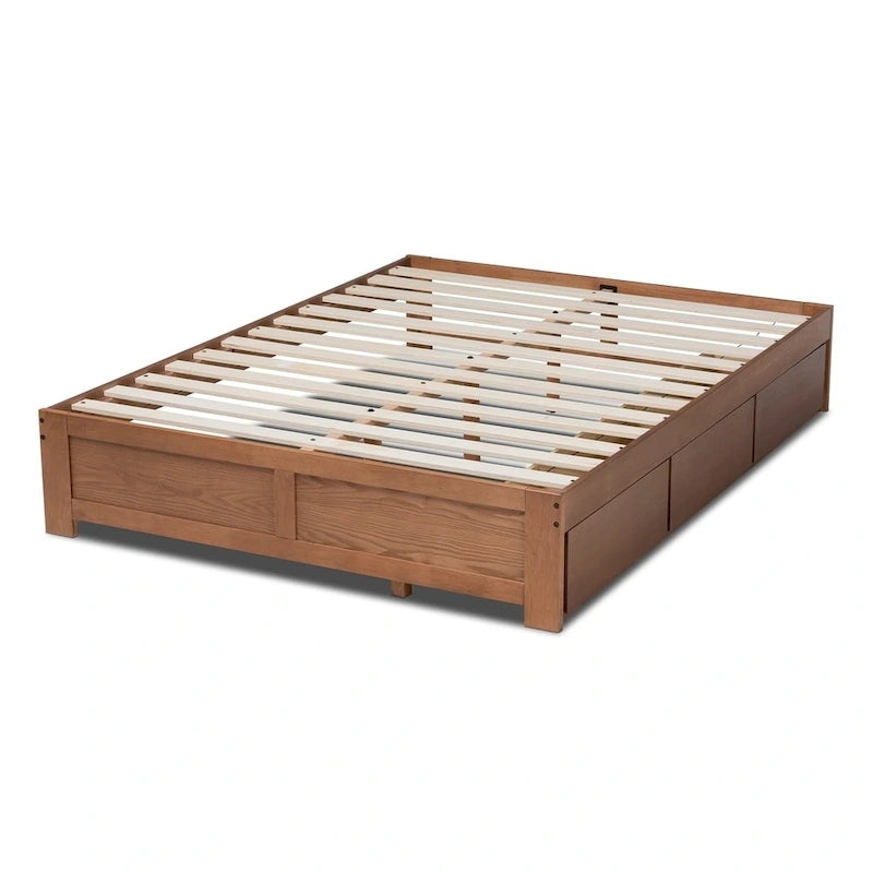 Wren Modern and Contemporary 3-Drawer Platform Storage Bed Frame 5