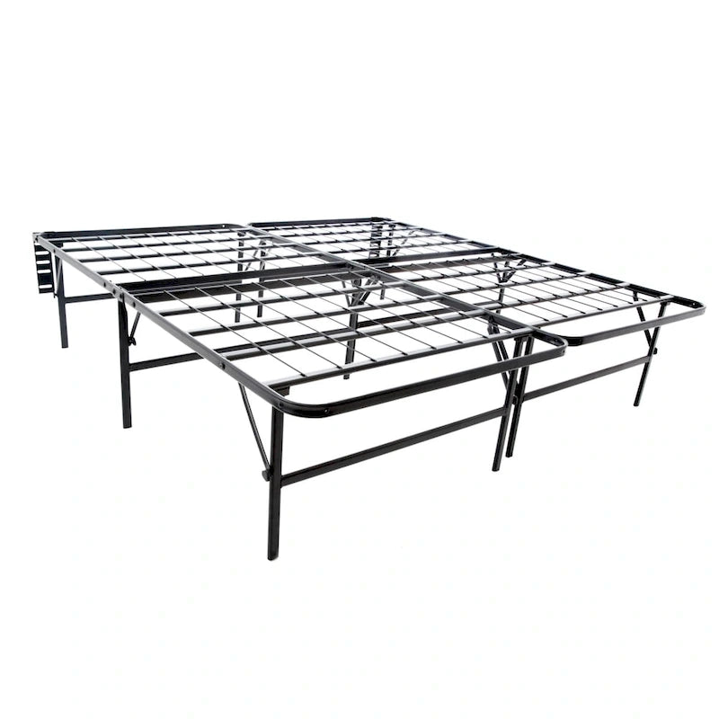 Brookside Full-size Platform Bed Frame and Box Spring in One Foldable Bed Base