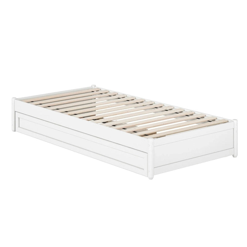 Barcelona Panel Platform Bed with Twin XL Trundle