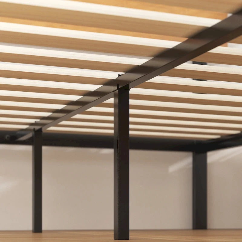 Priage by ZINUS Black Metal Platform Bed Frame 6