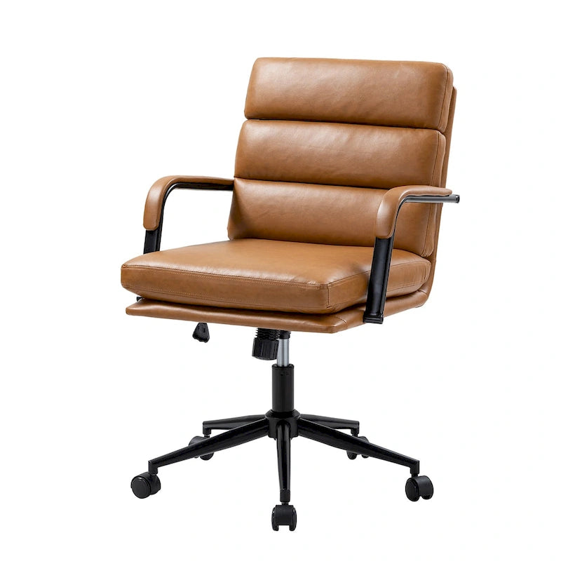 Joseph Modern Task Faux Leather Chair with Tilt Lock and Center Tilt by HULALA HOME 2