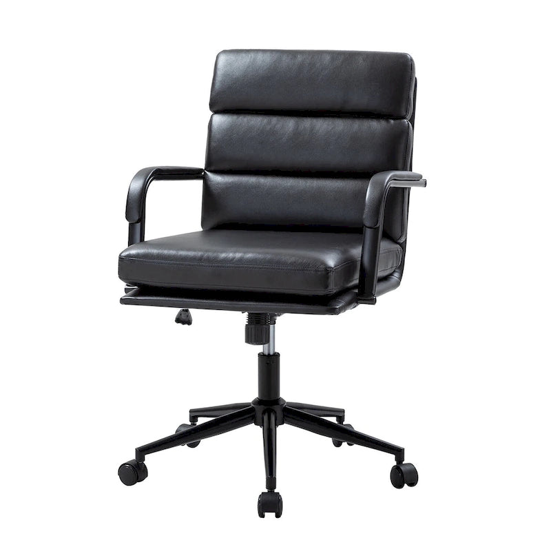 Joseph Modern Task Faux Leather Chair with Tilt Lock and Center Tilt by HULALA HOME 5