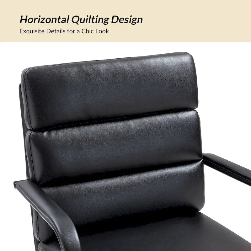 Joseph Modern Task Faux Leather Chair with Tilt Lock and Center Tilt by HULALA HOME 8