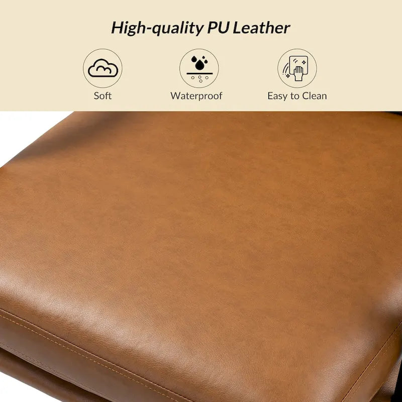 Joseph Modern Task Faux Leather Chair with Tilt Lock and Center Tilt by HULALA HOME 16