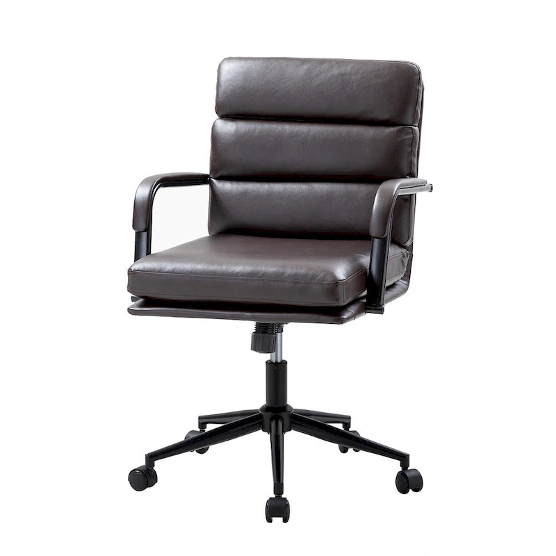 Joseph Modern Task Faux Leather Chair with Tilt Lock and Center Tilt by HULALA HOME 30
