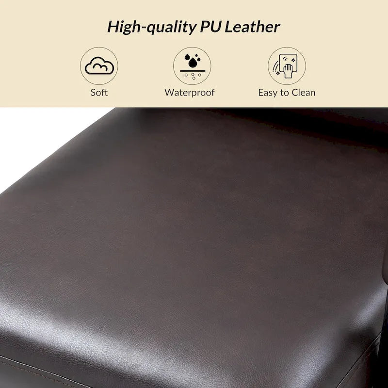 Joseph Modern Task Faux Leather Chair with Tilt Lock and Center Tilt by HULALA HOME 34