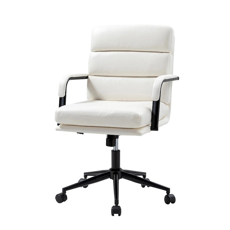 Joseph Modern Task Faux Leather Chair with Tilt Lock and Center Tilt by HULALA HOME 39