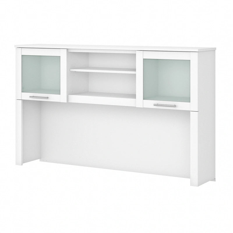 Bush Furniture Somerset Ash Gray 60W Hutch for L Shaped Desk - 59.09L x 12.50W x 35.69H 50