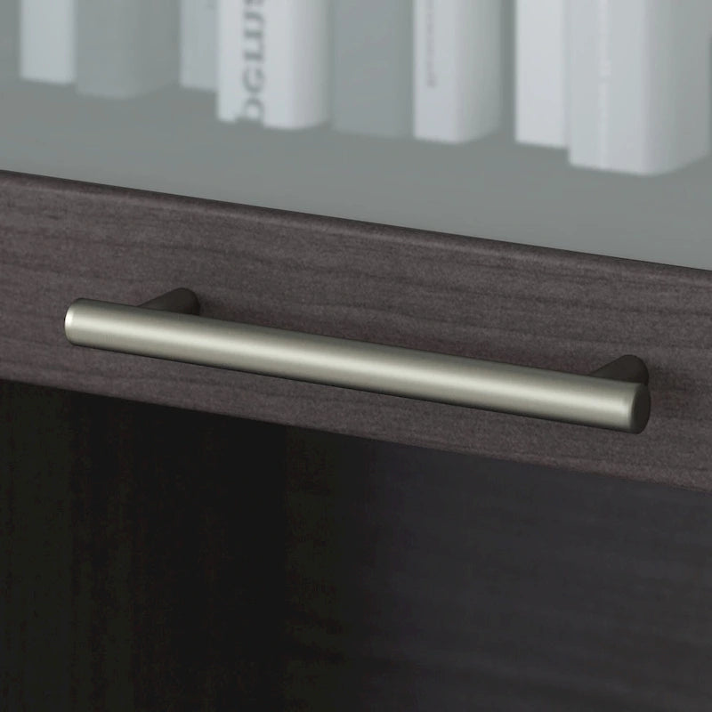 Bush Furniture Somerset Ash Gray 60W Hutch for L Shaped Desk - 59.09L x 12.50W x 35.69H 10