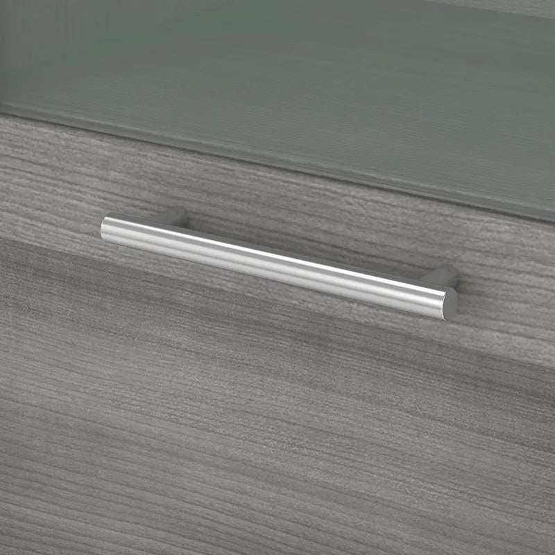 Bush Furniture Somerset Ash Gray 60W Hutch for L Shaped Desk - 59.09L x 12.50W x 35.69H 37