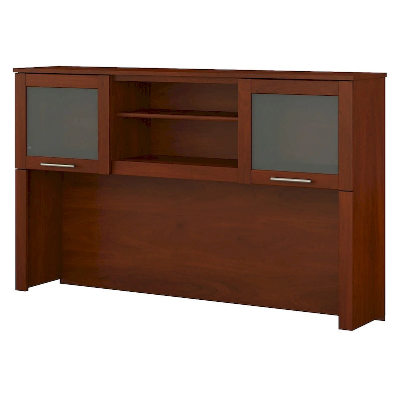 Bush Furniture Somerset Ash Gray 60W Hutch for L Shaped Desk - 59.09L x 12.50W x 35.69H 42