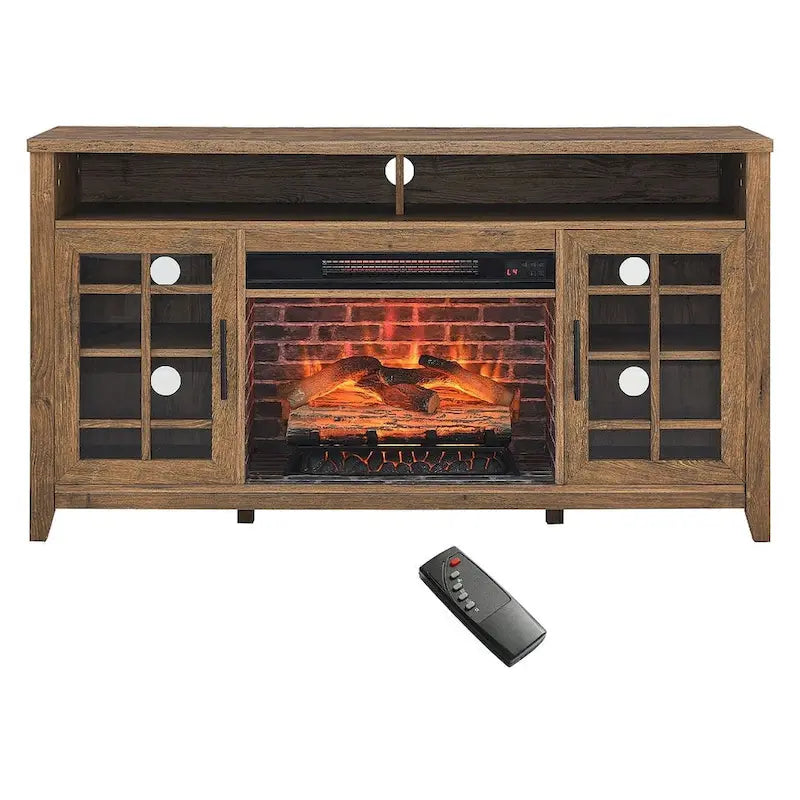 TV Stand for TVs up to 55 with Electric Fireplace 4