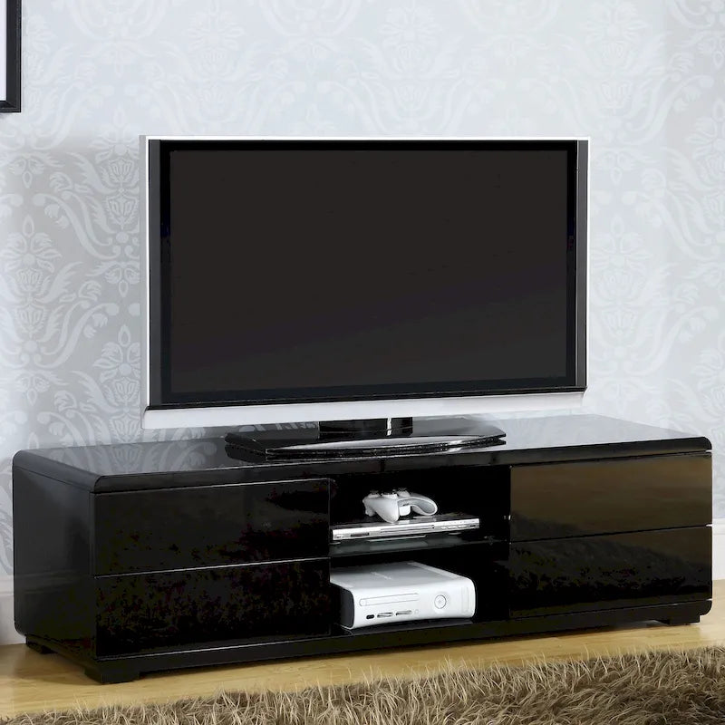 4 Drawers High Gloss Lacquer Coating TV Stand 12