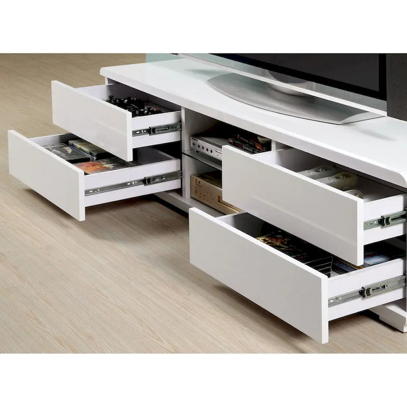 4 Drawers High Gloss Lacquer Coating TV Stand 10