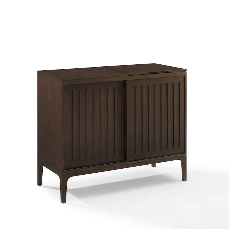 Crosley Asher Record Storage Media Console 9
