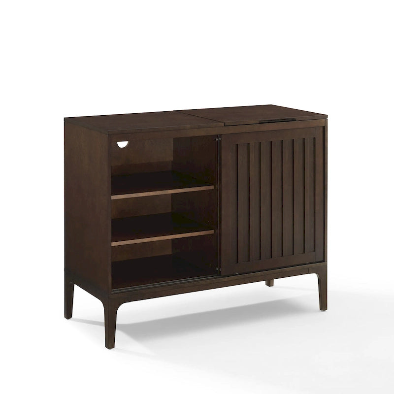 Crosley Asher Record Storage Media Console 11