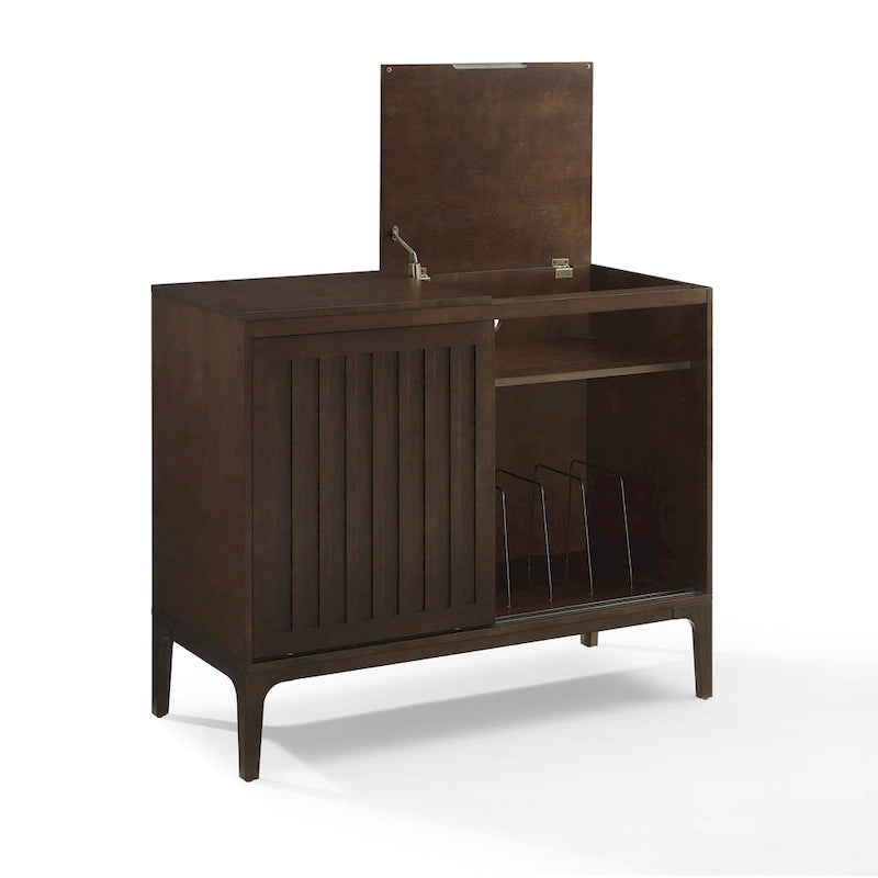 Crosley Asher Record Storage Media Console 12