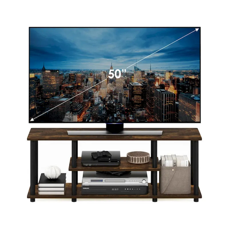 Furinno Turn-N-Tube No Tools 3D 3-Tier Entertainment TV Stands 5