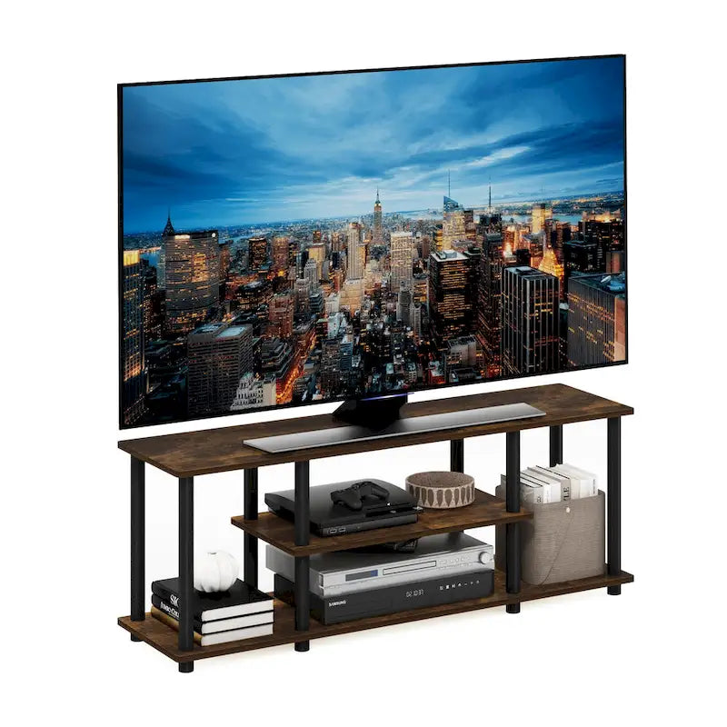 Furinno Turn-N-Tube No Tools 3D 3-Tier Entertainment TV Stands 6