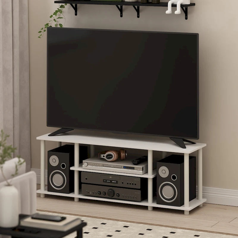 Furinno Turn-N-Tube No Tools 3D 3-Tier Entertainment TV Stands 8