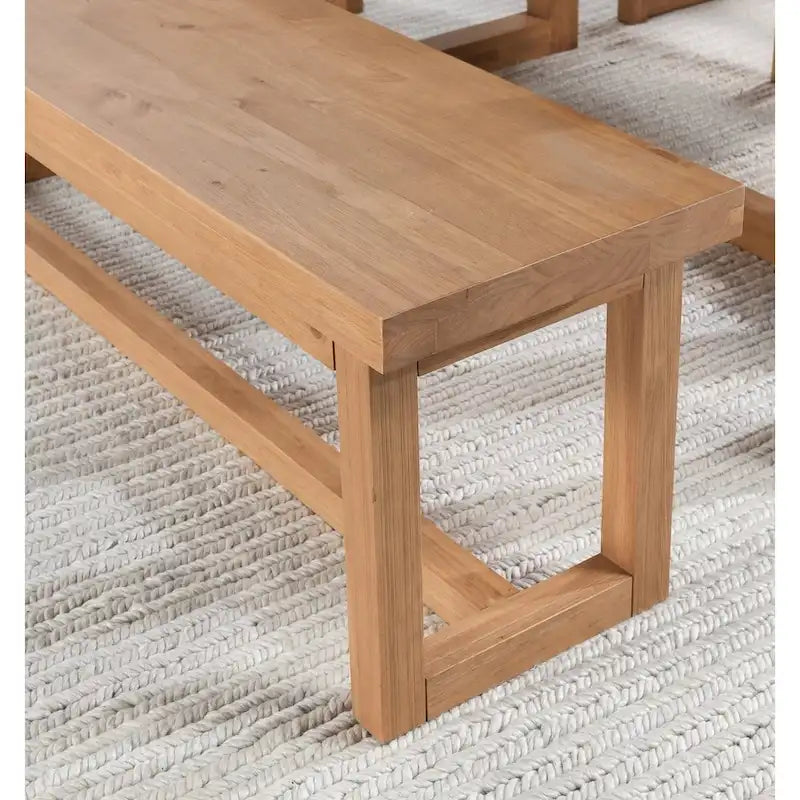 Fenmore Dining Bench Natural by Kosas Home 9