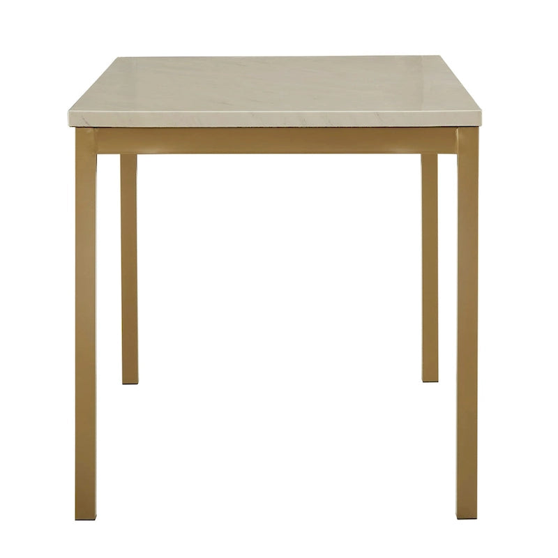 Darcy Gold with Faux Marble Top Dining Table by iNSPIRE Q Bold 4
