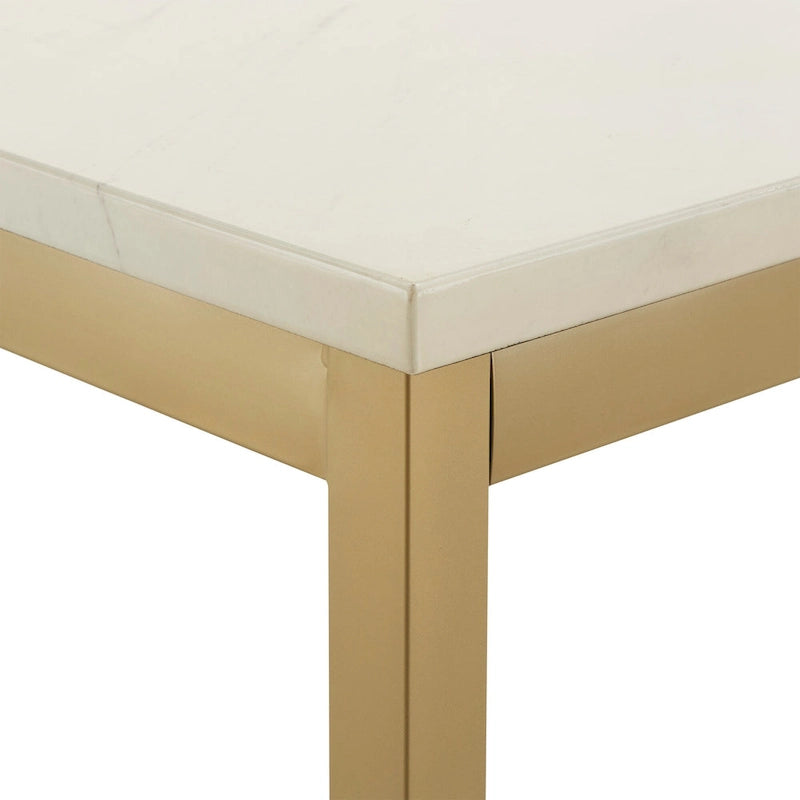 Darcy Gold with Faux Marble Top Dining Table by iNSPIRE Q Bold 5