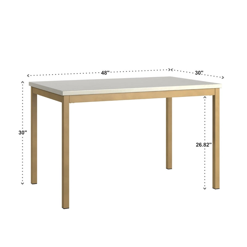 Darcy Gold with Faux Marble Top Dining Table by iNSPIRE Q Bold 7