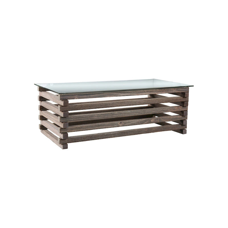 Lown Contemporary Grey 48-inch Solid Wood Coffee Table by Furniture of America 4