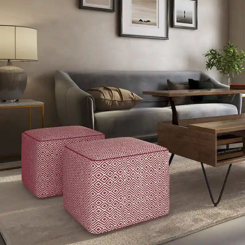 WYNDENHALL Dougan Boho Square Pouf 8