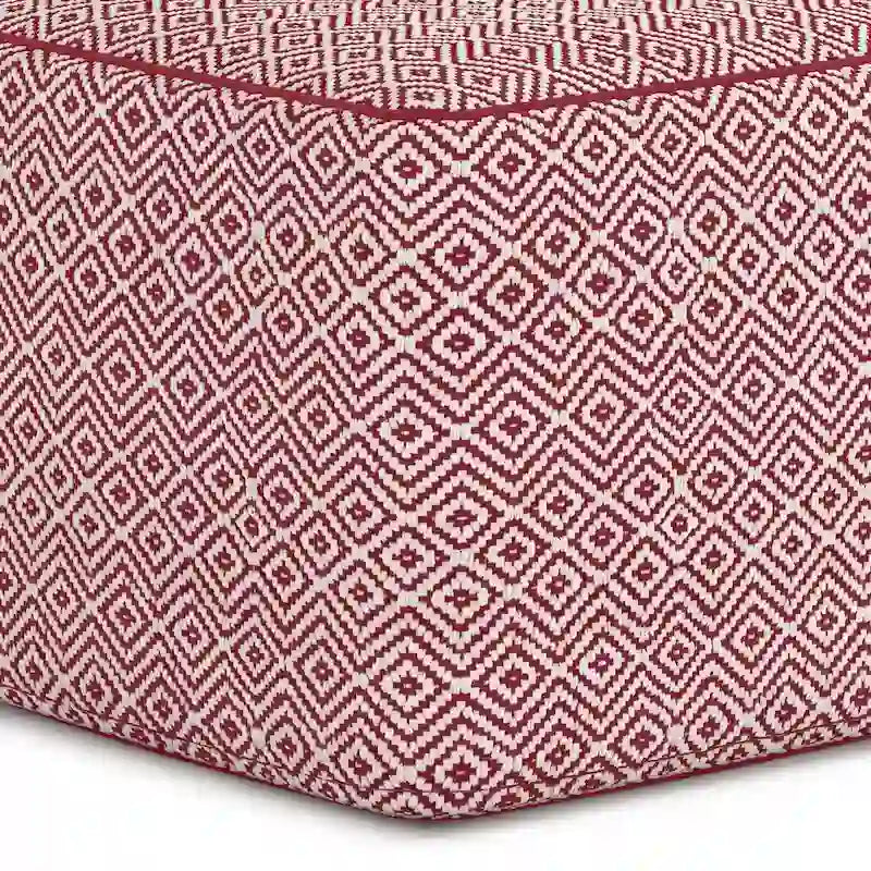 WYNDENHALL Dougan Boho Square Pouf 11
