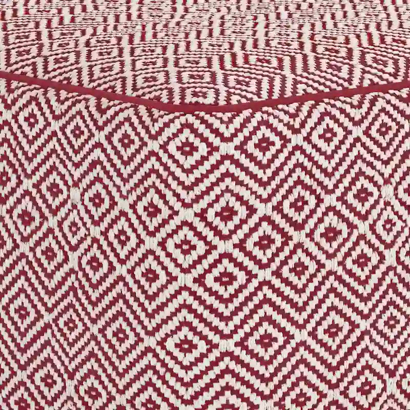 WYNDENHALL Dougan Boho Square Pouf 12