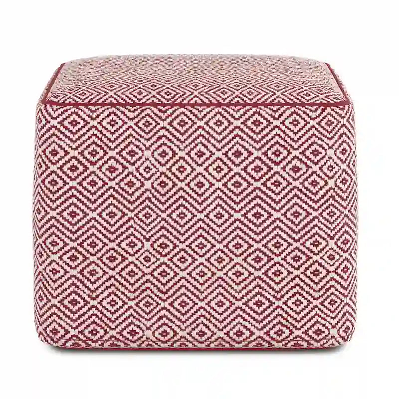 WYNDENHALL Dougan Boho Square Pouf 13